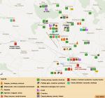 Mapka przemysłowa Sancygniowa i okolicznych miejscowości i wsi